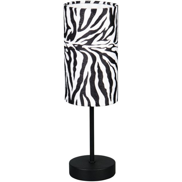 Pöytävalaisin Trio Zebara 36.5cm E14 mattamusta/seepra