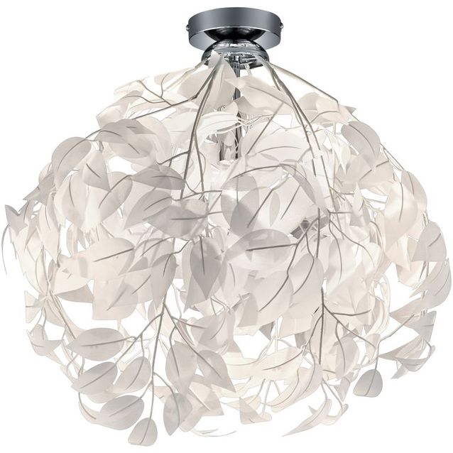 Kattovalaisin Trio Leavy Ø 380x580 mm valkoinen