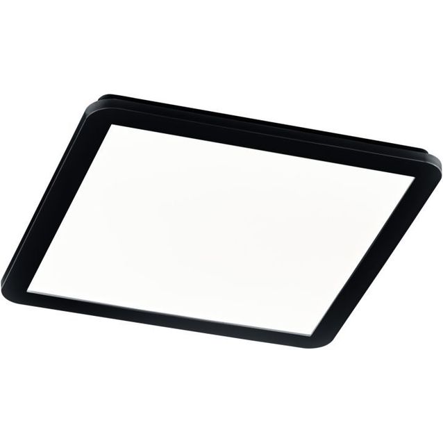 LED-plafondi Trio Camillus, 40x40cm, 3000K, mattamusta