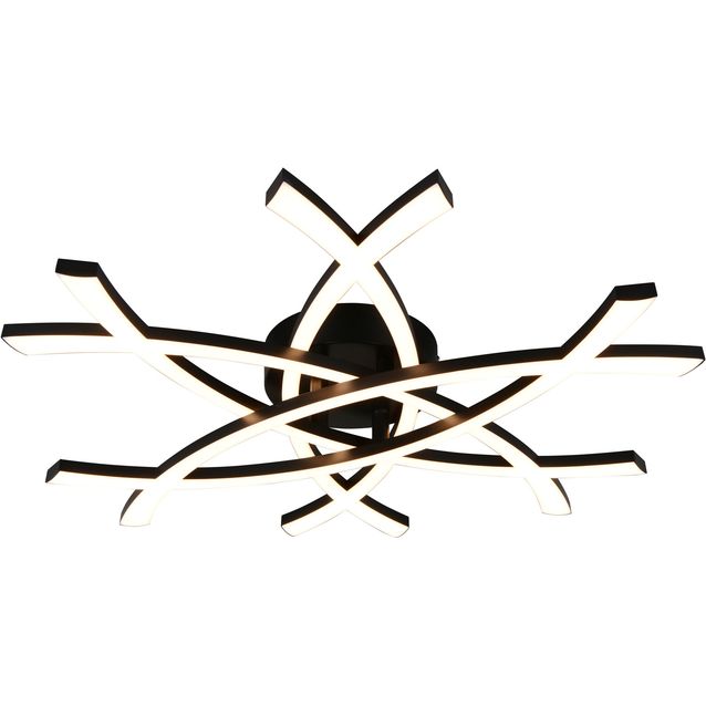 Kattovalaisin Trio Pollock LED 3000K 62x59cm mattamusta