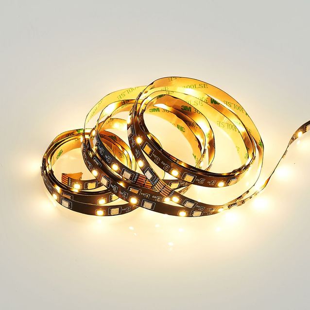 LED-valonauha Trio Grip RGBW, 3m, musta