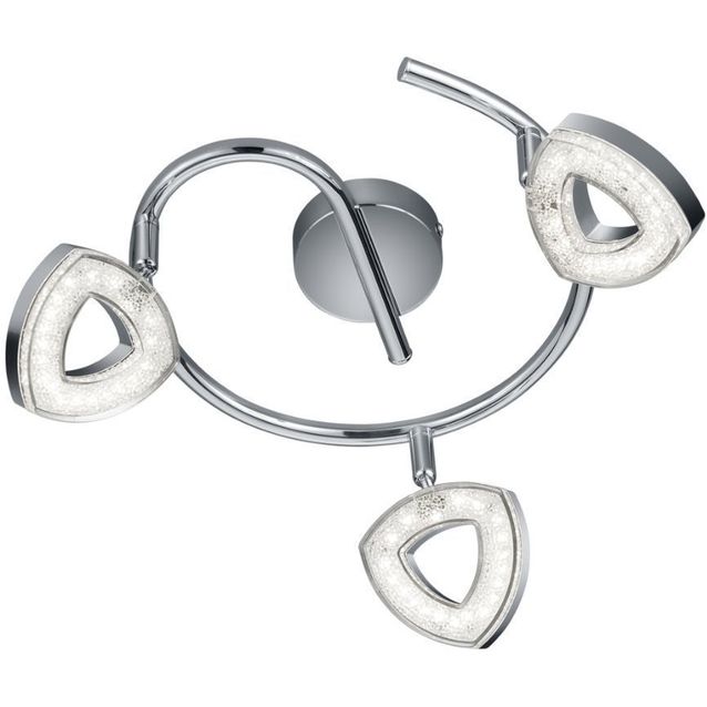 LED-kattospotti Trio Tours, Ø 250x130mm, kromi