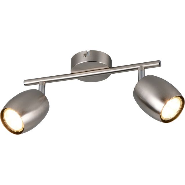 Spottivalaisin Nancy 2-osainen GU10 harjattu teräs