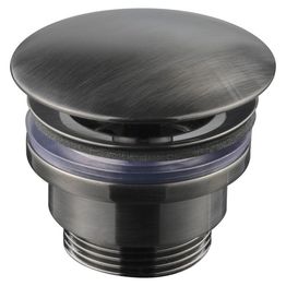 Pohjaventtiili Tapwell 68400, sulkeutumaton, Brushed Black Chrome