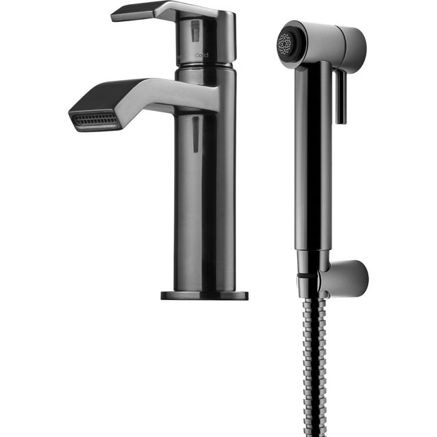 Pesuallashana Tapwell VIC069 käsisuihkulla musta kromi