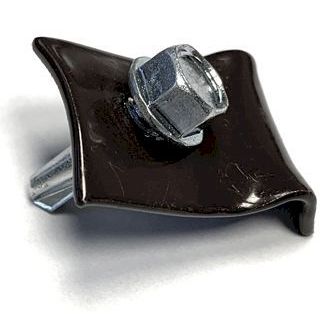 Kiinnityslangan kiinnike ja ruuvi AB Polar, musta