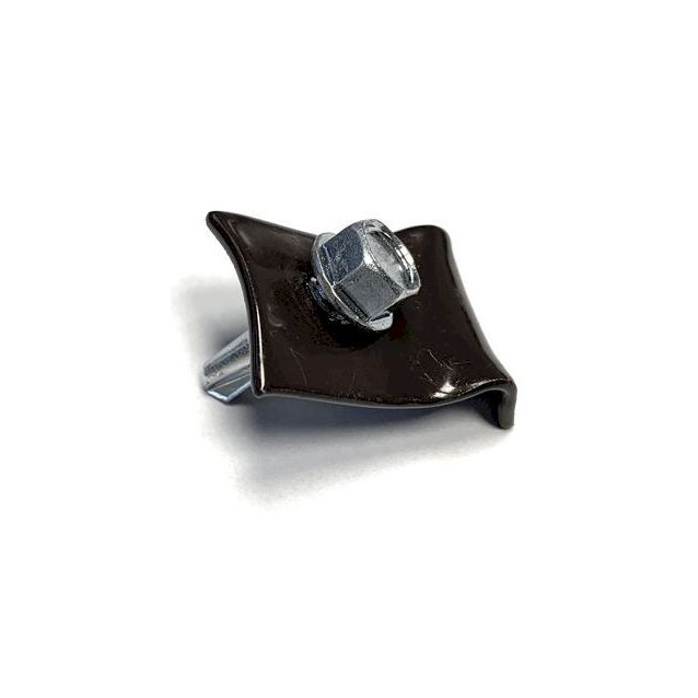 Kiinnityslangan kiinnike ja ruuvi AB Polar, musta