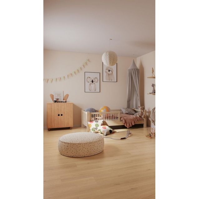 Vinyylimatto Tarkett Iconik T-Extra Powell Oak Blonde, leveys 2m