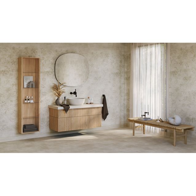 Kostean tilan tapetti Tarkett Aquarelle Botanic Grey