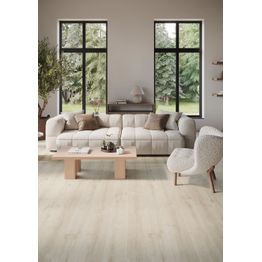 Vinyylilankku Tarkett iD Click Ultimate 55 Scandinavian Oak Medium Beige, integroitu askeläänieriste