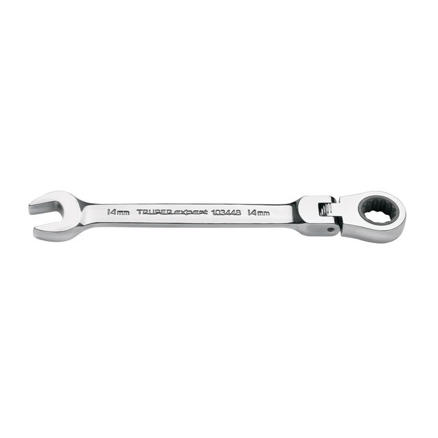 Räikkälenkkiavain Truper Expert, 14mm, nivelpää