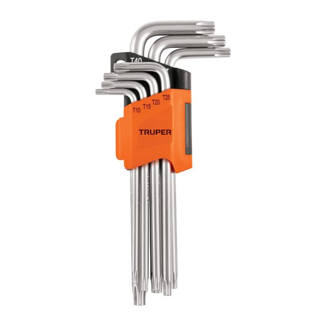 Pitkävartinen Torx-avainsarja Truper, T10–T40, 7 kpl