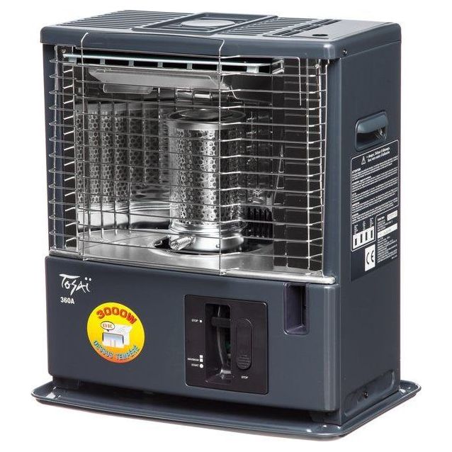 Polttonestelämmitin Fineprice 3000W harmaa