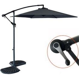 Päivänvarjo 4Living Banana 3m veivillä musta