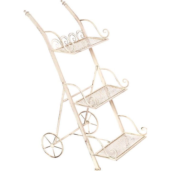 Kukkateline kolmella tasolla rustiikki/valkoinen