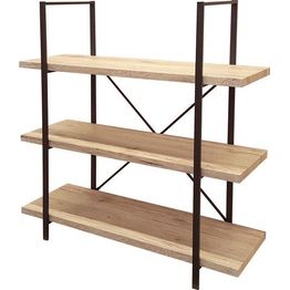 Hyllykkö Urban Living Chicago 100x33x106cm ruskea/musta