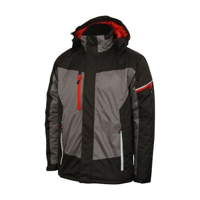 Miesten vedenpitävä topattu takki Lee Cooper Workwear LCJKT446 musta/harmaa S