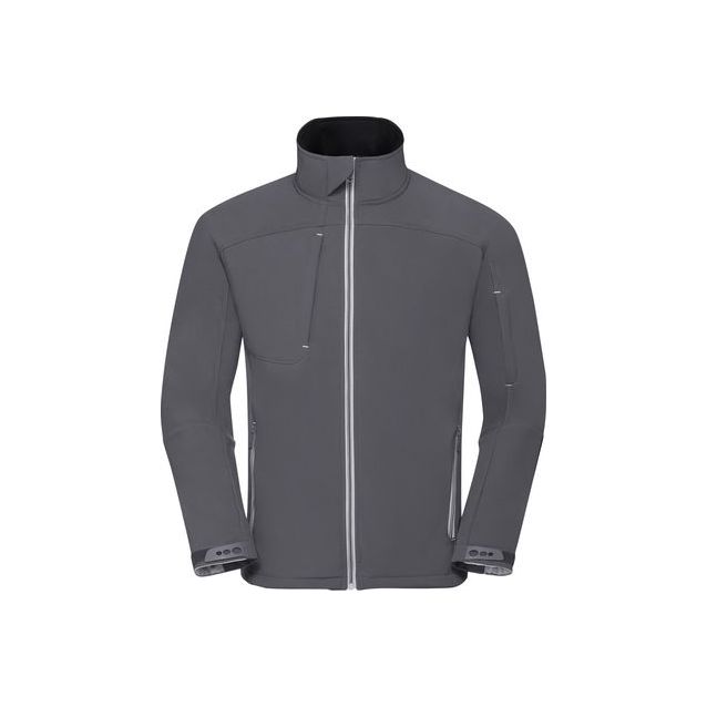 Miesten softshell-takki Russell Bionic harmaa 4XL
