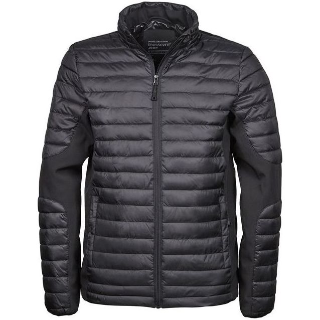 Miesten kevyttoppatakki Tee Jays Crossover musta XL