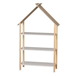 Lasten kirjahylly Judy Wild Kid's Spirit 131 x 78 x 30 cm valkoinen/beige