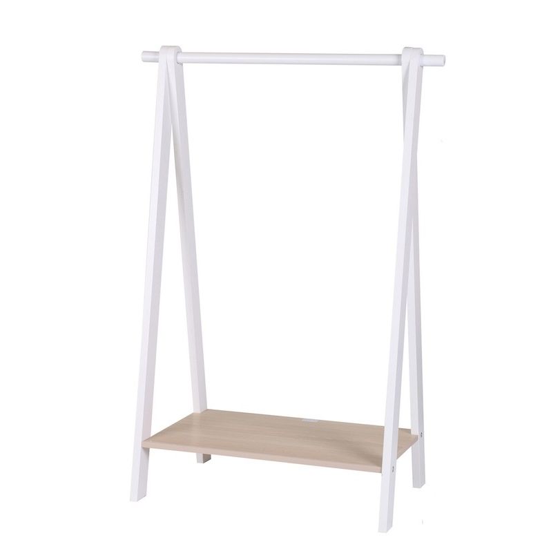 Lasten vaaterekki kenkätelineellä Judy Wild Kid's Spirit 100 x 70 x 38 cm valkoinen/beige