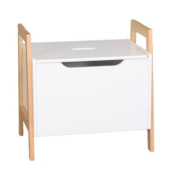 Lasten lelulaatikko Judy Wild Kid's Spirit 46 x 49 x 38 cm valkoinen/beige