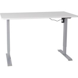 Sähköpöytä Ergo 140x80cm luonnonvalkoinen/harmaa
