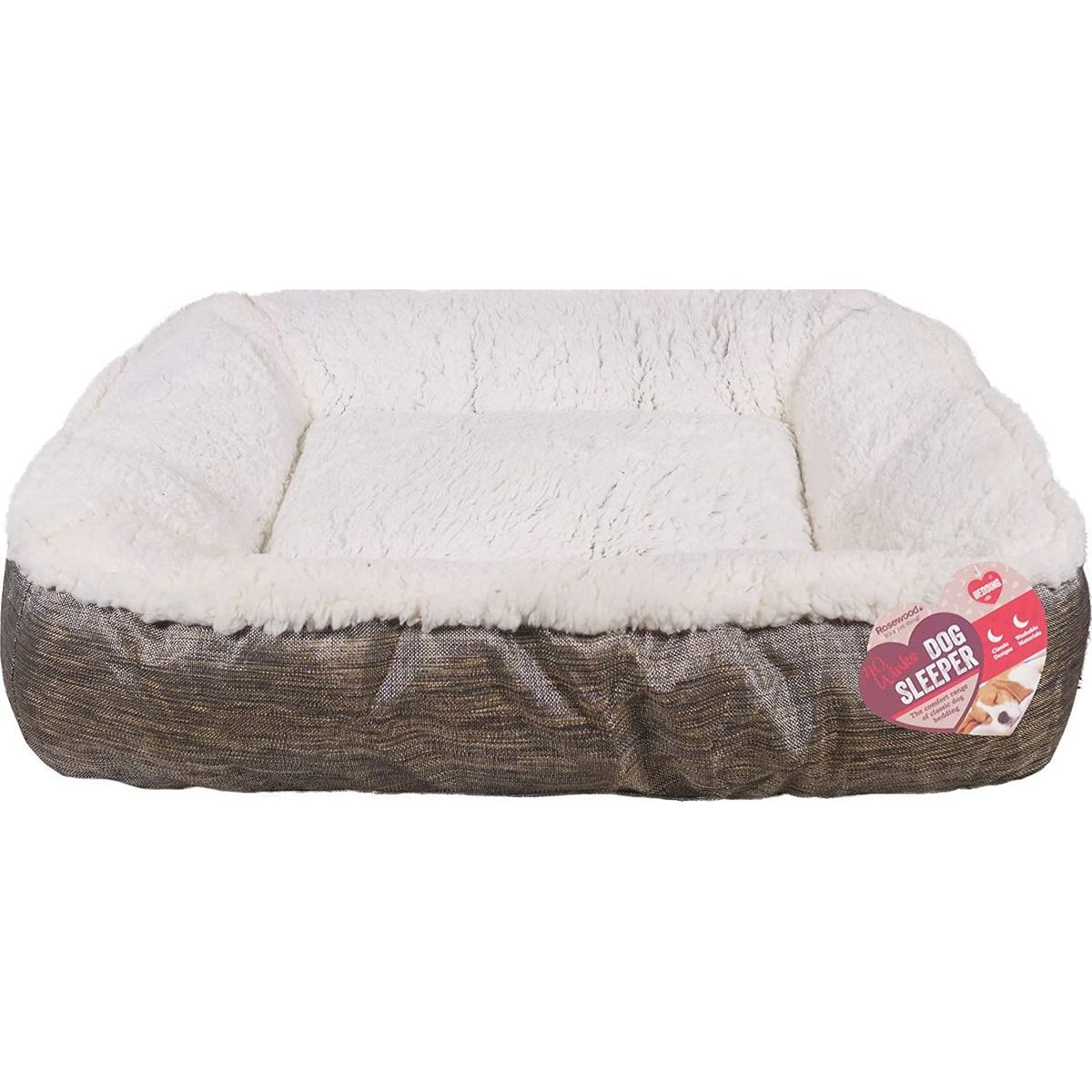 Koiranpeti Rosewood Tweed Teddy Bear 91x68x15cm harmaa/valkoinen