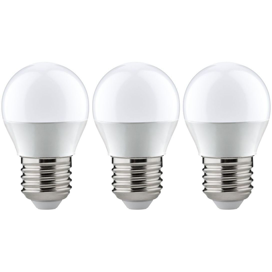 LED-lamppu Paulmann Drop, E27, 470lm, 5.5W, 2700K, opaali, 3kpl