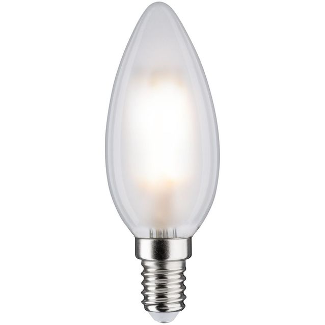LED-kynttilälamppu Paulmann Candle, E14, 470lm, 5W, 2700K, filamentti, matta, 2kpl