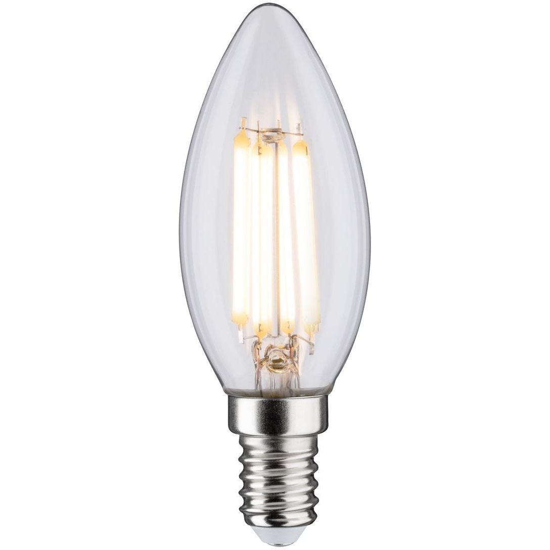 LED-kynttilälamppu Paulmann Candle, E14 806lm, 6.5W, 2700K, filamentti, kirkas