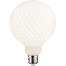 LED-filamenttilamppu Paulmann Lampion Globe, G125, E27, 400lm, 4.3W, 3000K, himmennettävä, valkoinen kenno