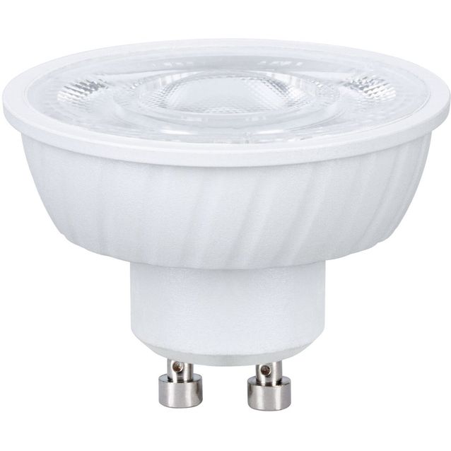Polttimo Paulmann Standard LED Reflector GU10 Flat 37mm 550lm 4.9W 2700K, himmennettävä, Signal-valkoinen