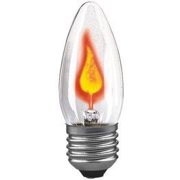 Kynttilälamppu Paulmann E27 1lm 3W 1500K liekkiefekti kirkas