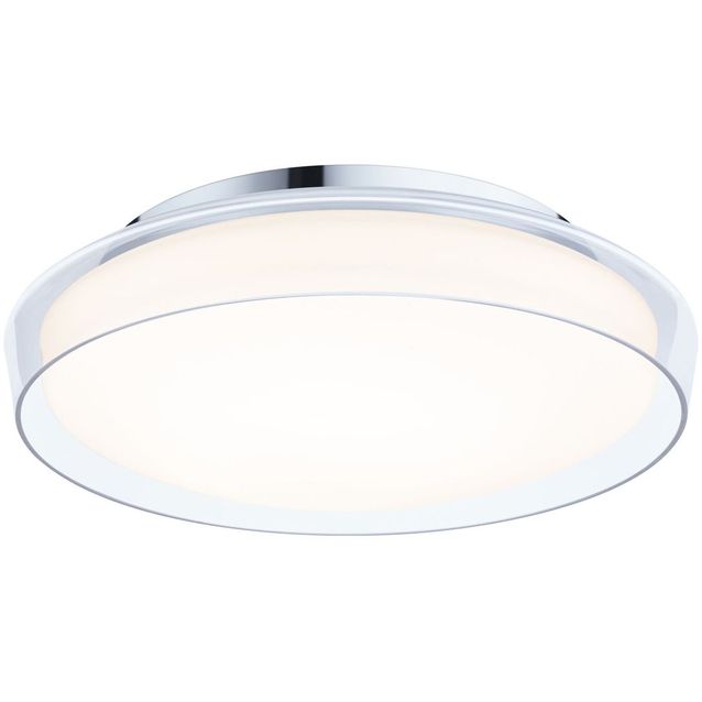 LED-kattovalaisin Paulmann Luena, 35cm, IP44, 3000K, kromi