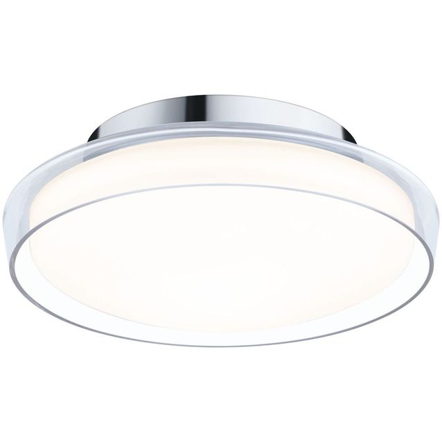 LED-kattovalaisin Paulmann Luena, 25cm, IP44, 3000K, kromi