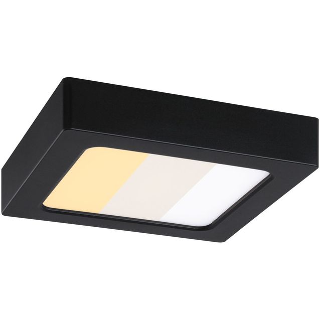 LED-paneeli Paulmann Abia 2 White Select hämäräohjatulla liiketunnistimella (HF) 170x170mm 9.5W 1100lm 2700–4000K, musta
