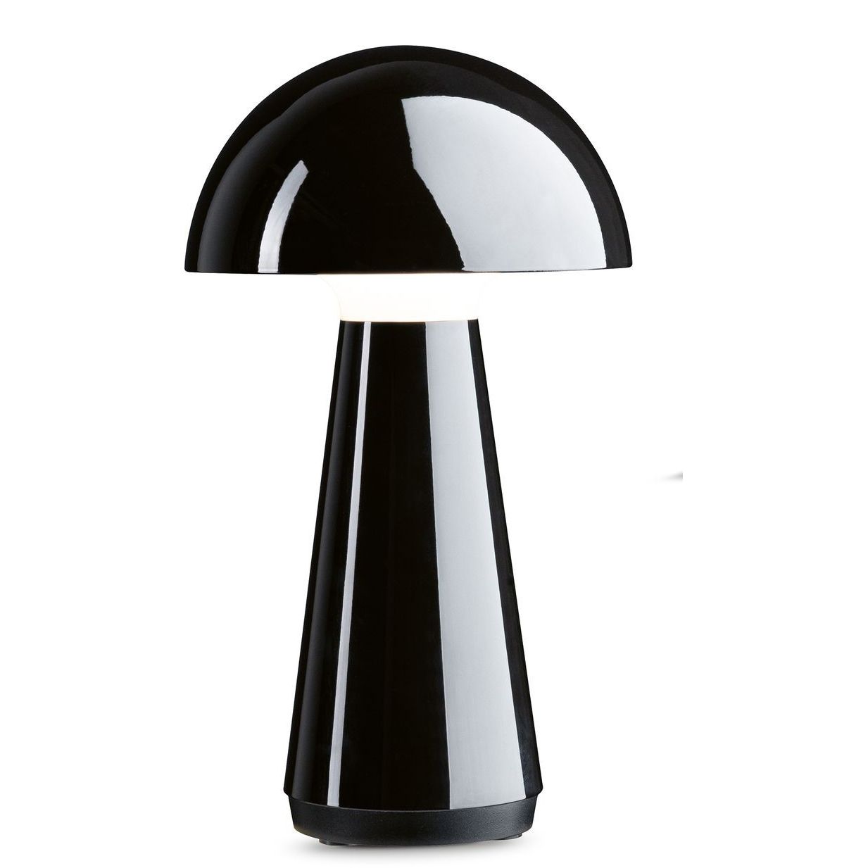 LED-pöytävalaisin Paulmann Onzo 28cm USB-ladattava 2700K IP44 3-Step-Dim himmennettävä musta