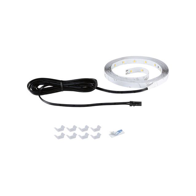 LED-nauhasetin lisäosa Paulmann Expansion, akustiikkapaneeliin, 2.4m, 3000K, musta