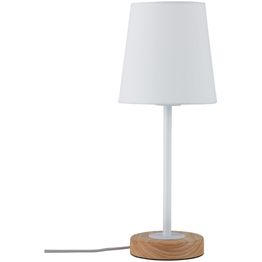 Pöytävalaisin Paulmann Neordic Stellan E27 max. 20W White, Wood Fabric, Metal, Wood