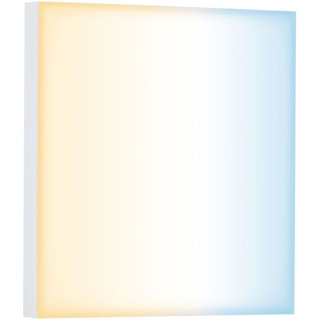 LED-paneeli Paulmann Velora, Smart Home Zigbee 3.0, 22.5x22.5cm, 8.5W, säädettävä värilämpötila, himmennettävä, mattavalkoinen
