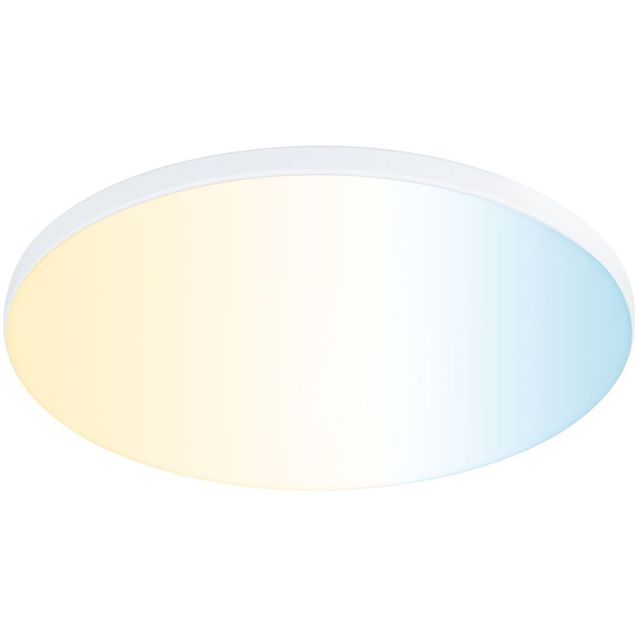 Upotettava LED-paneeli Paulmann Veluna Edge, Smart Home Zigbee 3.0, IP44, Ø16cm, 15.5W, säädettävä värilämpötila, valkoinen