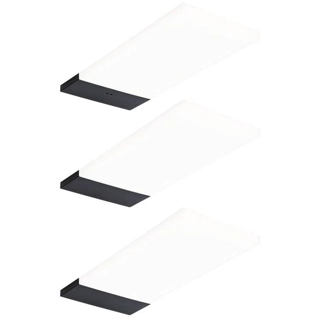 LED-työpistevalaisin Paulmann Bredo 80x190mm liiketunnistin 4000K 2.5W 180lm musta, 3kpl/pkt