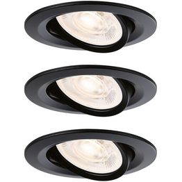 LED-alasvalosetti Paulmann Nova, Ø84mm, GU10, 3x4.9W, 3x550lm, 2700K, suunnattava