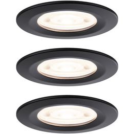 LED-alasvalosetti Paulmann Nova, Ø78mm, GU10, IP44, 3x4.9W, 3x550lm, 2700K