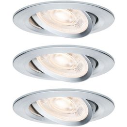 LED-alasvalosetti Paulmann Nova, Ø84mm, GU10, 3x4.9W, 3x550lm, 2700K, kolmiportaisesti himmennettävä, suunnattava