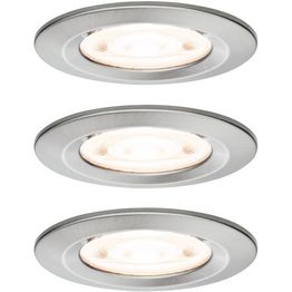 LED-alasvalosetti Paulmann Nova, Ø78mm, GU10, IP44, 3x4.9W, 3x550lm, 2700K, kolmiportaisesti himmennettävä