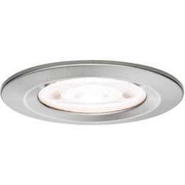 LED-alasvalo Paulmann Nova, Ø78mm, GU10, IP44, 4.9W, 550lm, 4000K, harjattu rauta