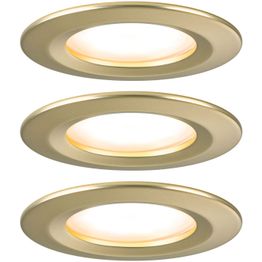 LED-alasvalo Paulmann Nova Coin Basic IP44 Ø78mm 6W 470lm 2700K upotettava mattakulta 3kpl/pkt