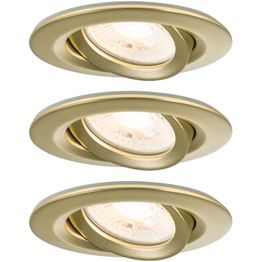 LED-alasvalo Paulmann Nova Plus IP65 Ø93mm 30° GU10 6W 460lm 2700K himmennettävä upotettava mattakulta 3kpl/pkt